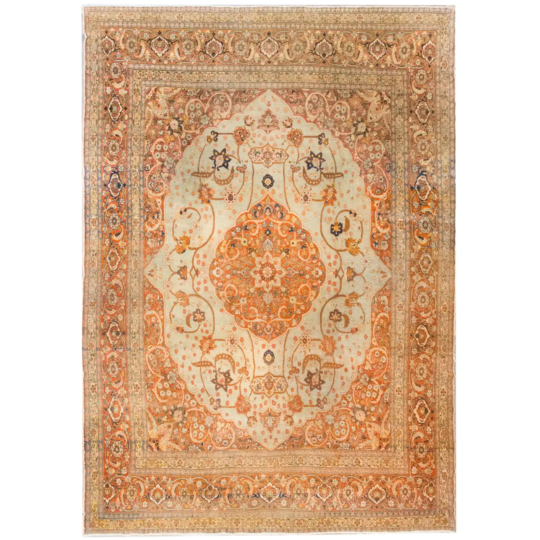 Majestic Masterpiece - 1860s Antique Haji-Jalili Persian Tabriz Rug - 10'2" x 14'1" ft.