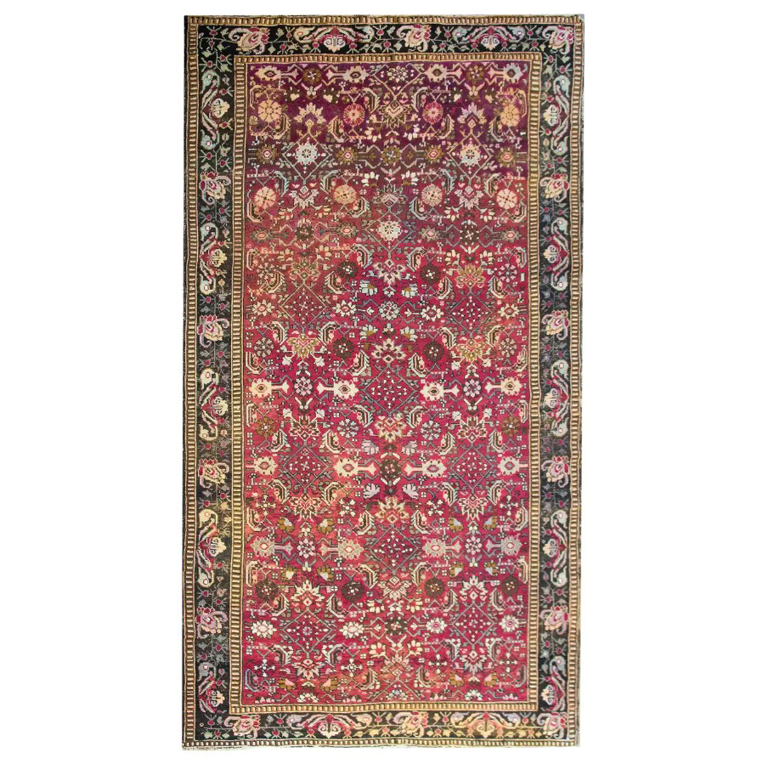 Classic Caucasian - Antique Jewel-Toned Karabagh Rug - 5'3" x 9'3" ft.