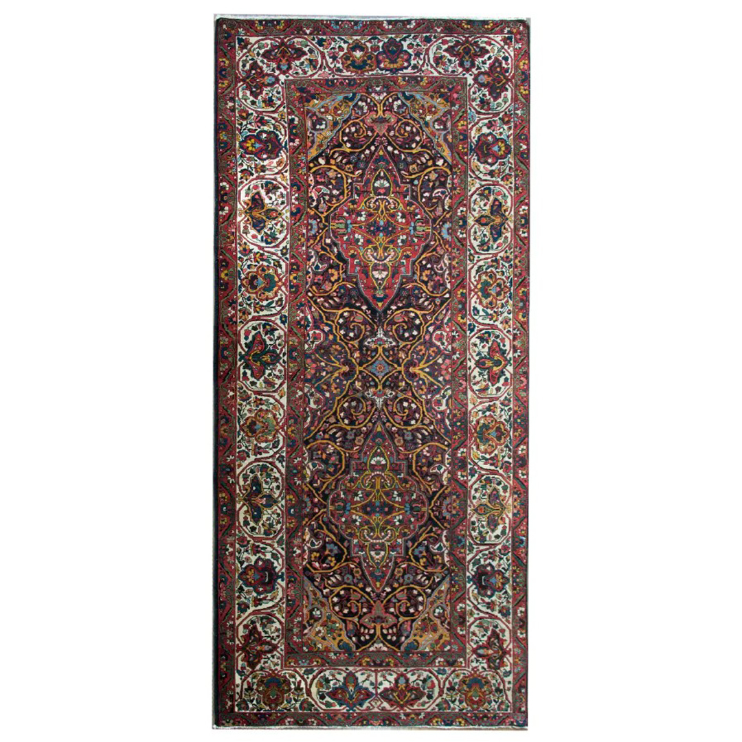 Beautiful Bakhtiari - 1910s Antique Chale-Shotor Persian Gallery Rug - 5'10" x 13' ft.