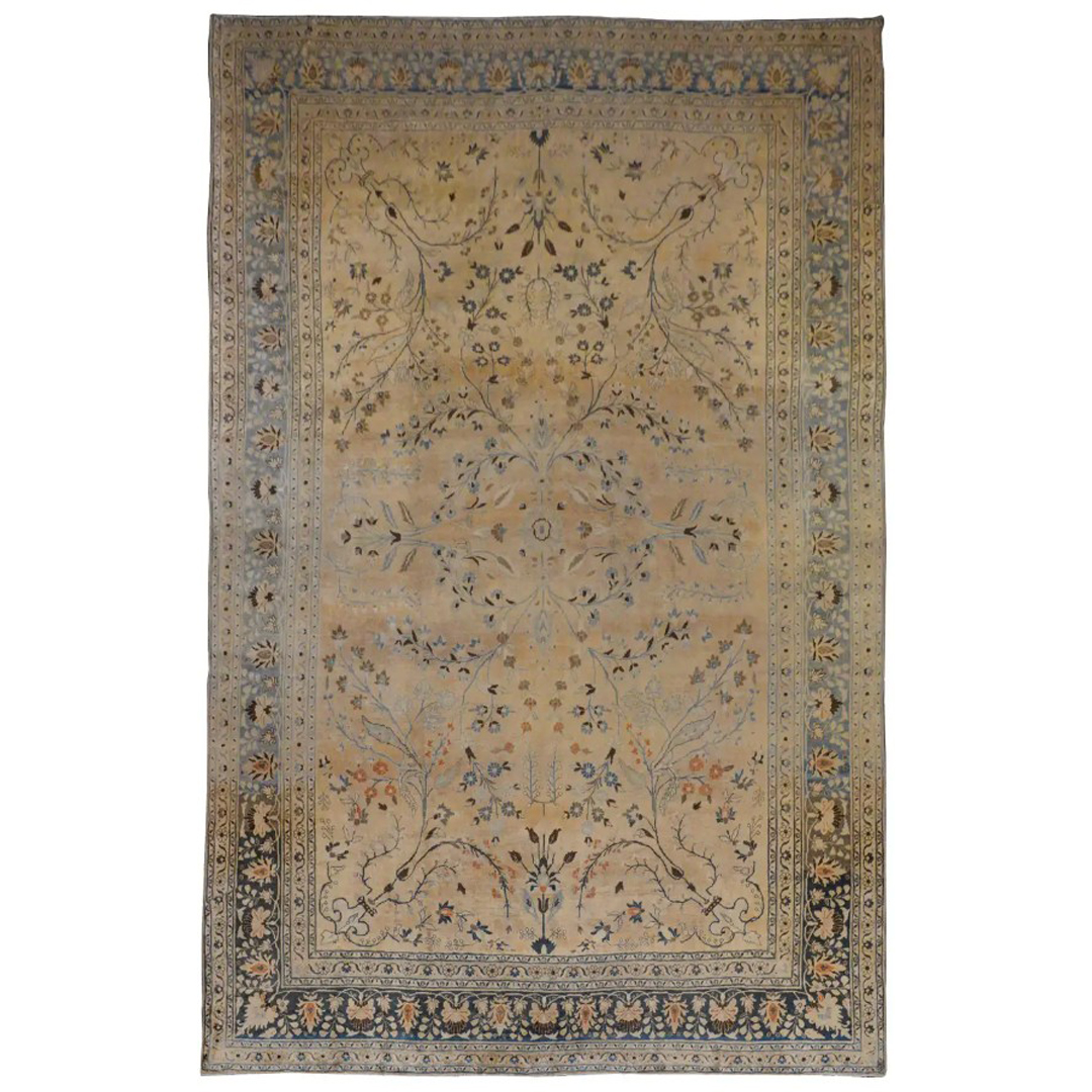 Tranquil Tabriz – Antique Persian Area Rug – 12'0" x 18'0" ft.