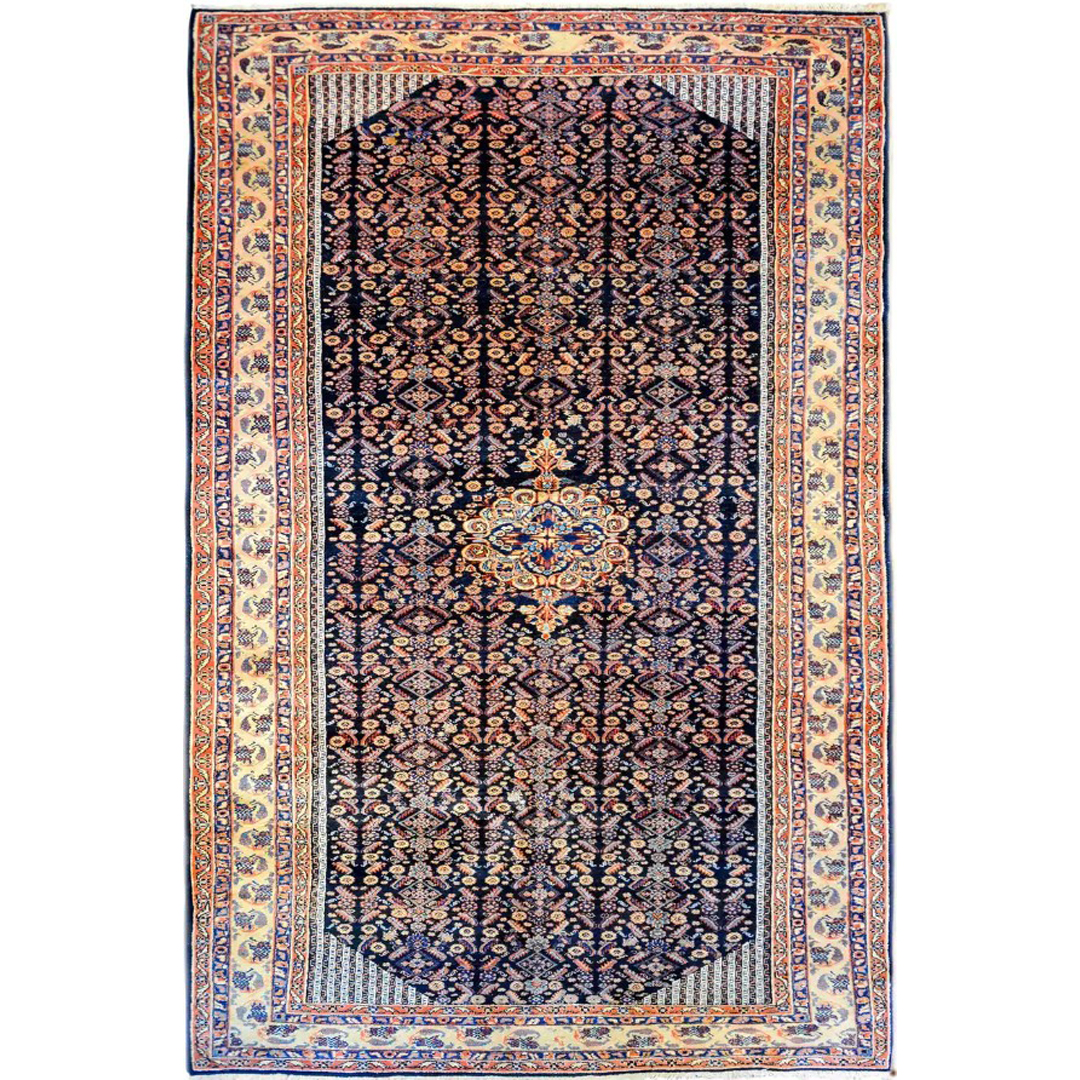 Fine Antique Persian Sarouk, Circa 1920's 6 x 12 feet