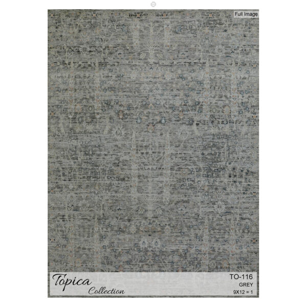 Modern Mastery– Topica Collection Traditional Distressed Area Rug (TO-116) – 9'3" x 12'2" ft.
