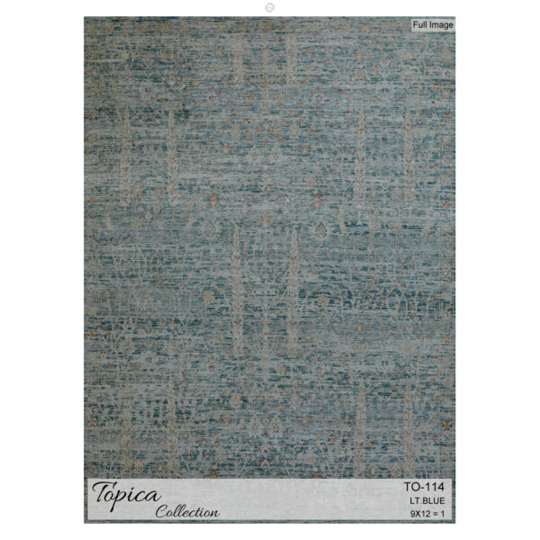 Oceanic Overlay – Topica Collection Traditional Distressed Area Rug (TO-114) – 9'2" x 12' ft.