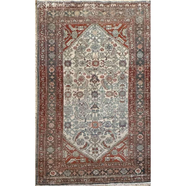 Beautiful Bijar - 1890s Antique Persian Tribal Rug - 4' x 6' ft.