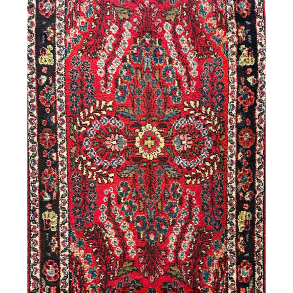 Handsome Hamadan - 1920s Antique Persian Runner - 2'10" x 17' ft.