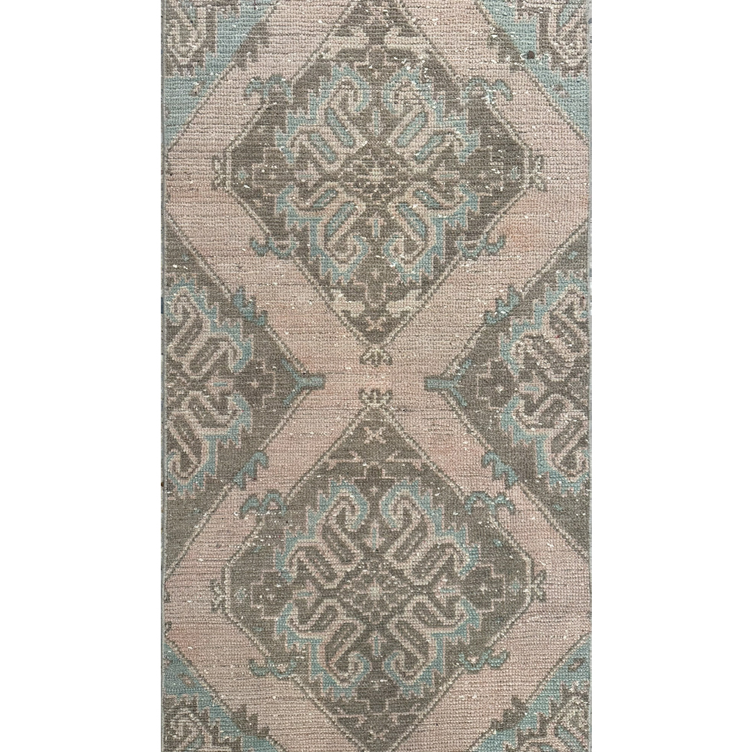 Versatile Vintage - Distressed Turkish Oushak Runner - 2'6" x  23' ft.