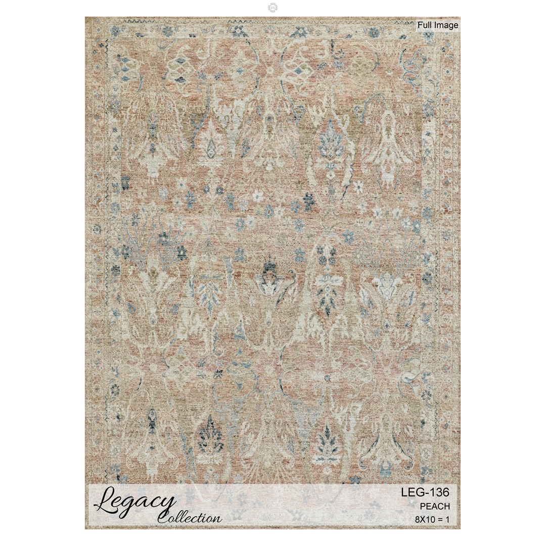 Soft Sands - Legacy Collection Wool Area Rug (LEG-136) – 8'0" x 10'2" ft.