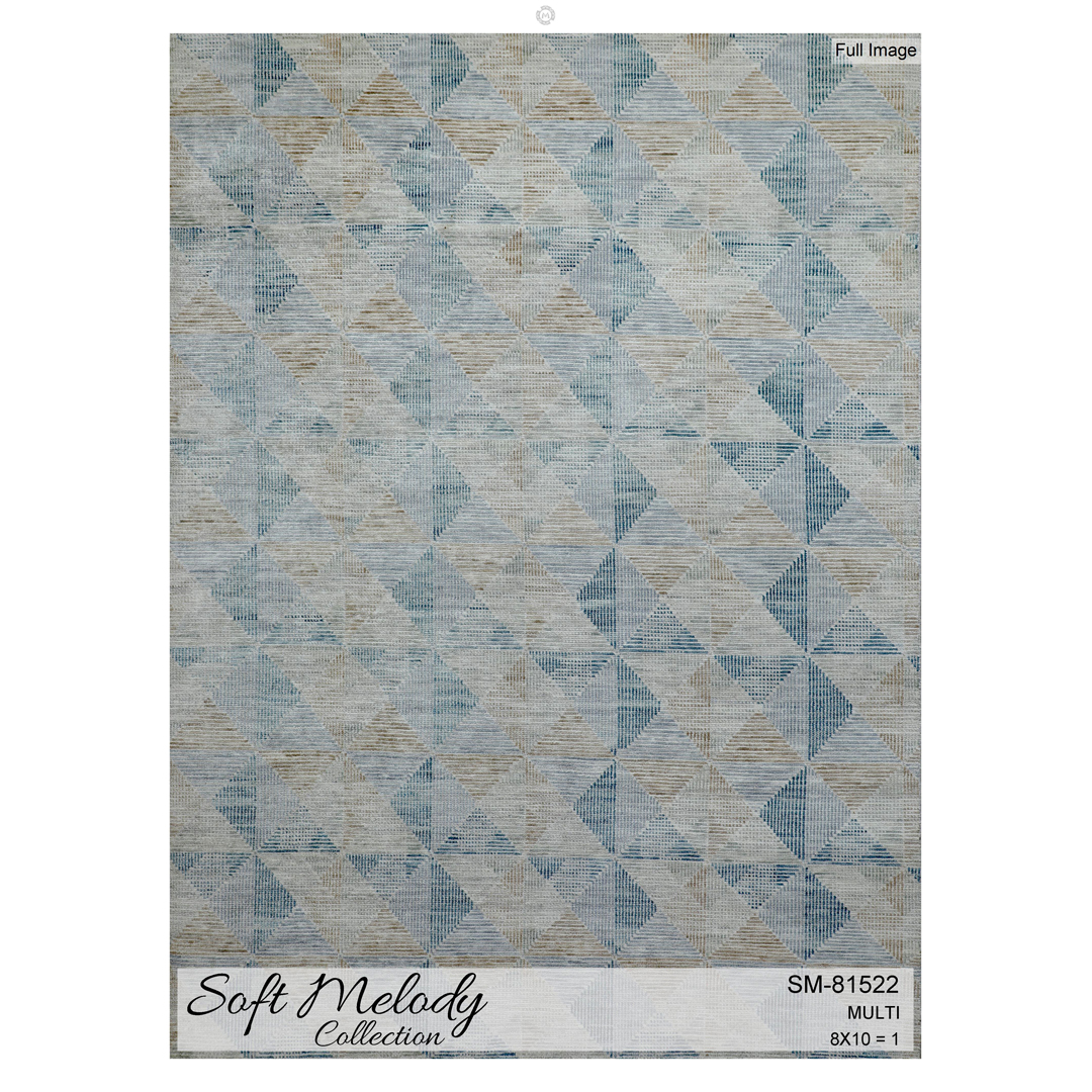 Balanced Blues - Soft Melody Collection Area Rug (SM-81522) – 7'11" x 9'11" ft.