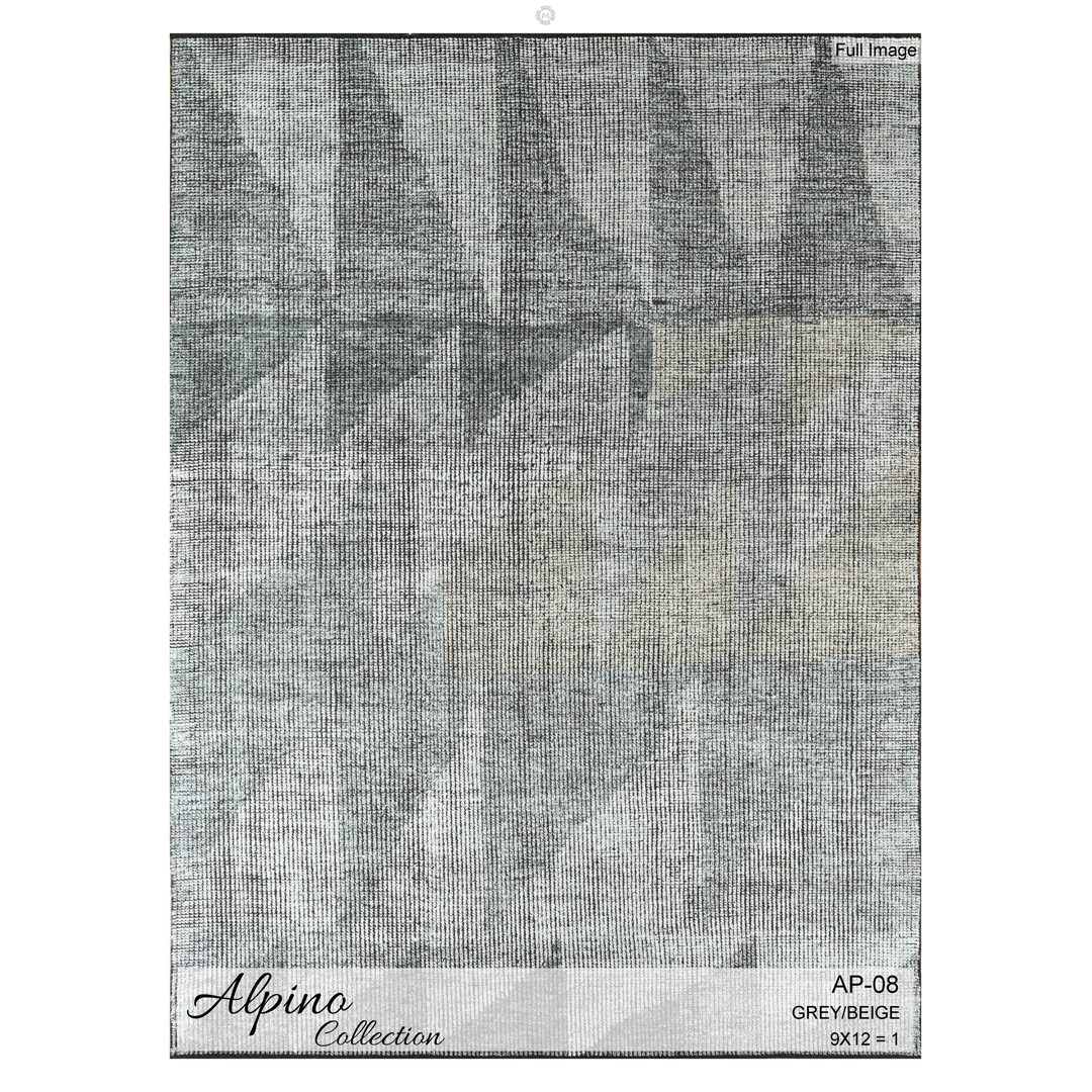 Architectural Angles - Alpino Collection Modern Geometric Rug - 9' x 12' ft.