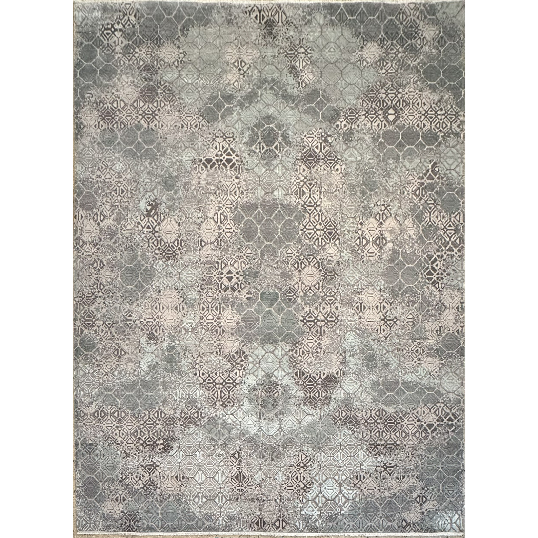 Elegance Collection - Modern Wool & Silk Rug - 10'1" x 14'3" ft.