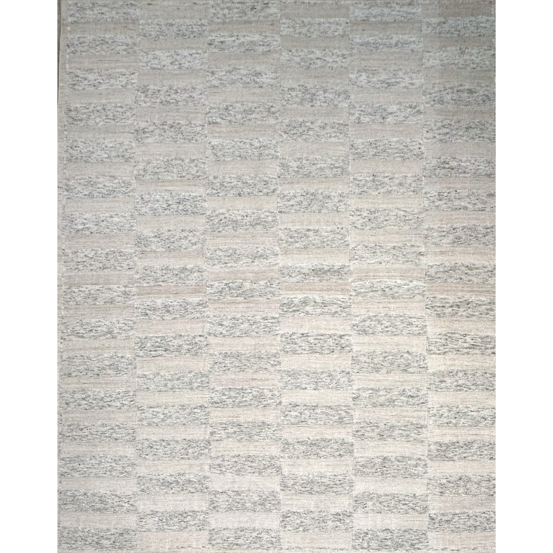 Casablanca Blocks - Modern Moroccan Checkered Rug - 9'4" x 11'10" ft.