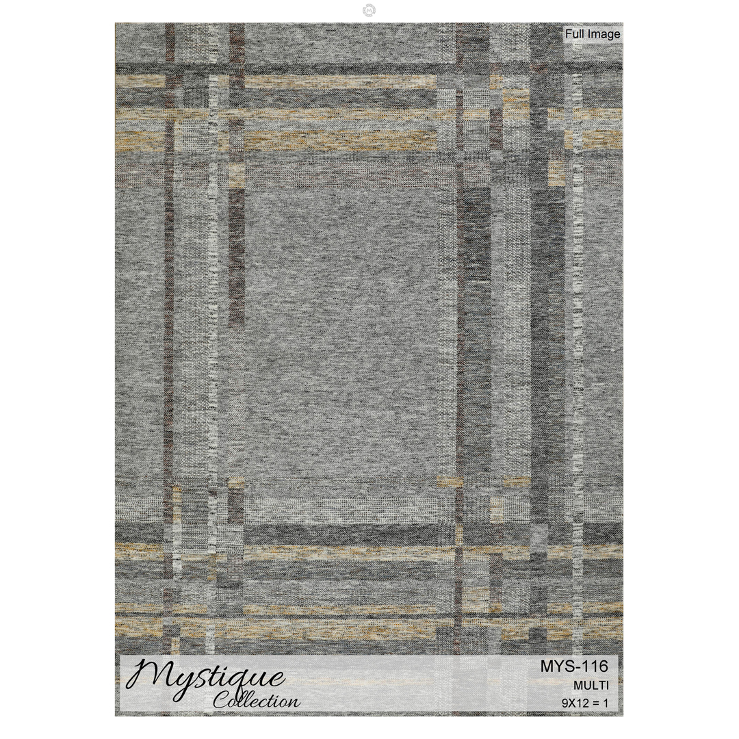 Urban Plaid - Mystique Collection - Modern Rug - 9' x 12'1" ft.