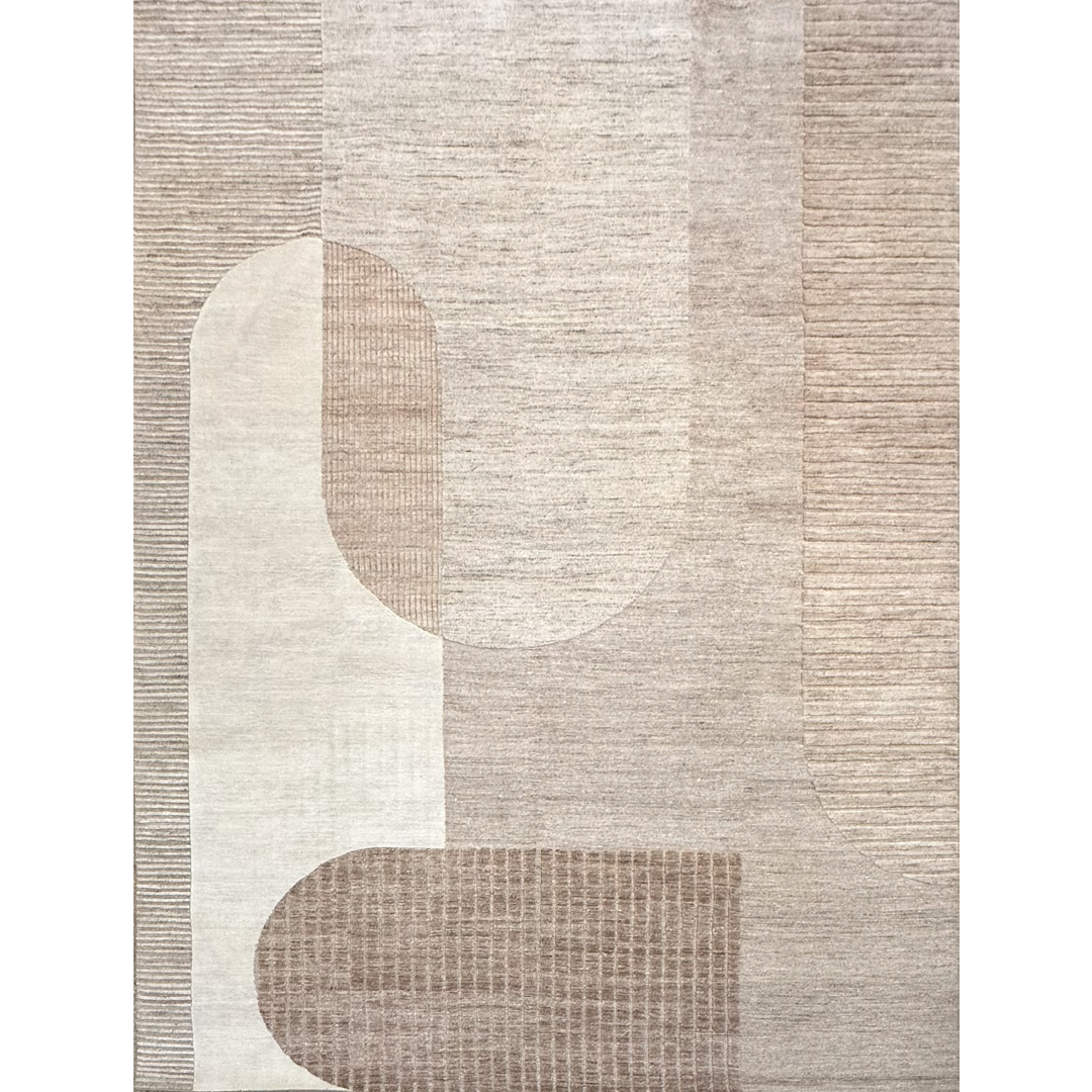 Minimal Modern - Abstract Area Rug - 9' x 12' ft.