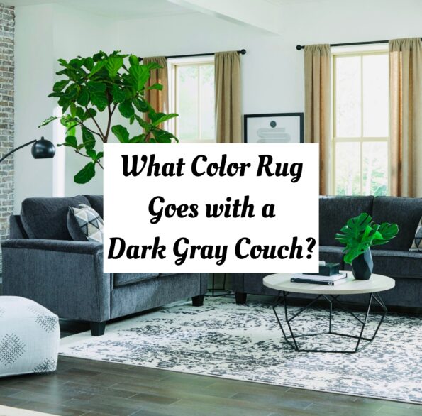 what color rug goes with dark gray couch