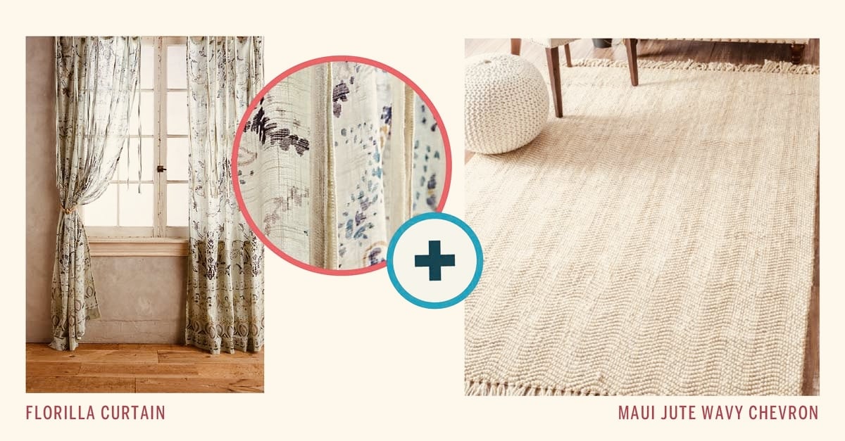 choose rug patterned curtains