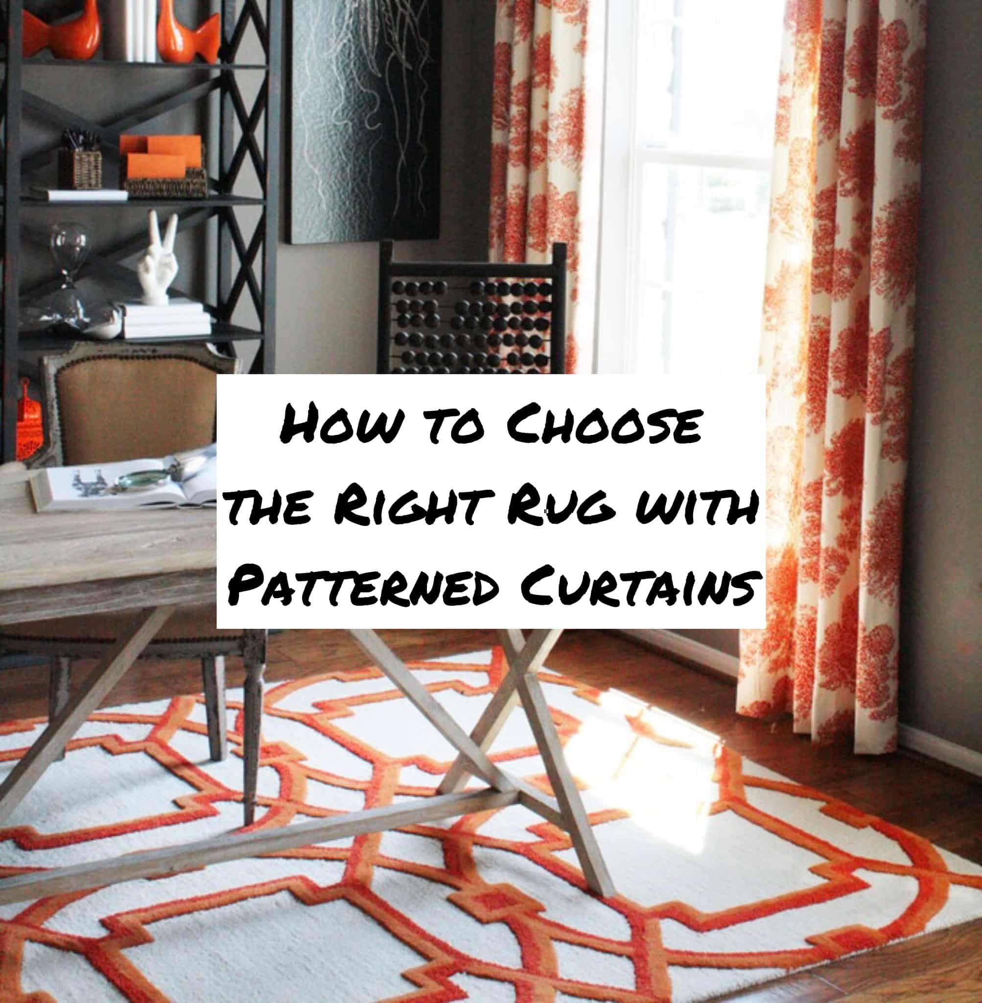 choose rug patterned curtains