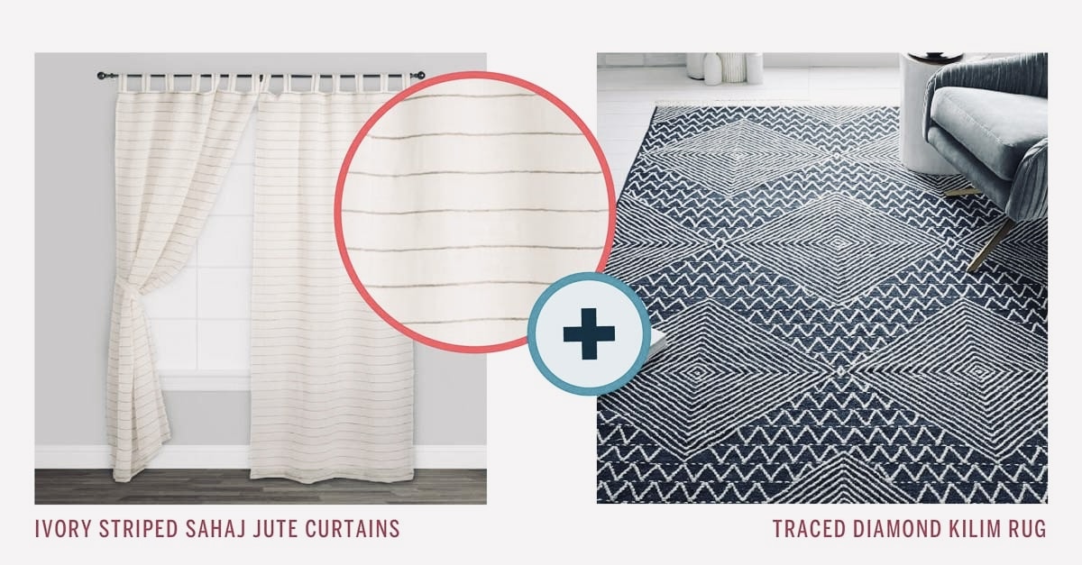 choose rug patterned curtains
