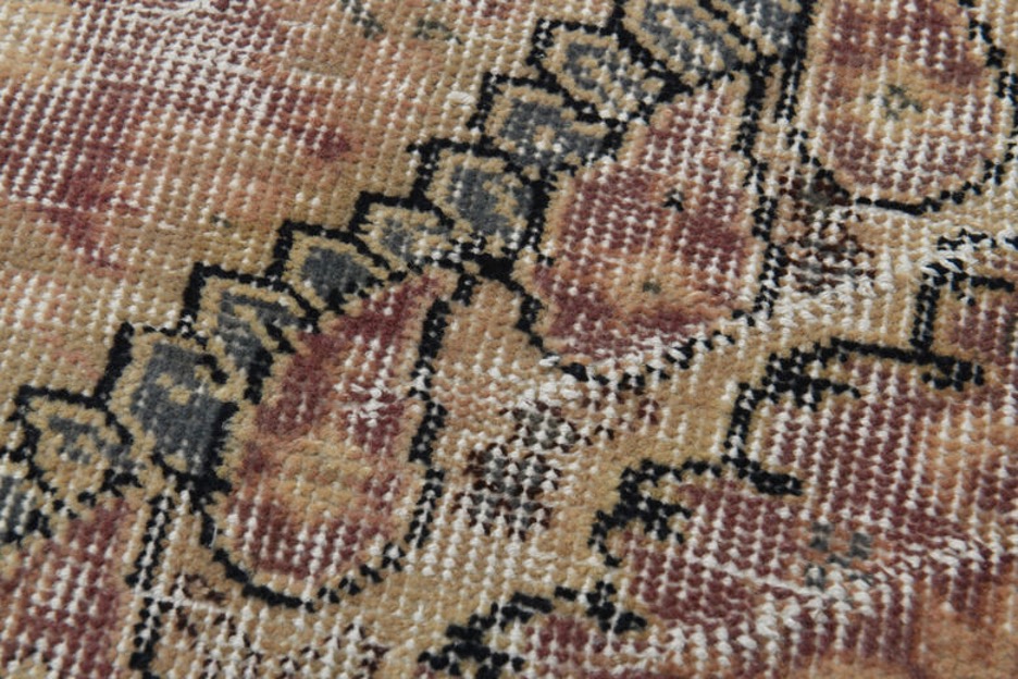 Close-up of hand-knotted antique rug showing warp and weft structure
Image Title Attribute: Handmade Rug Knot Structure