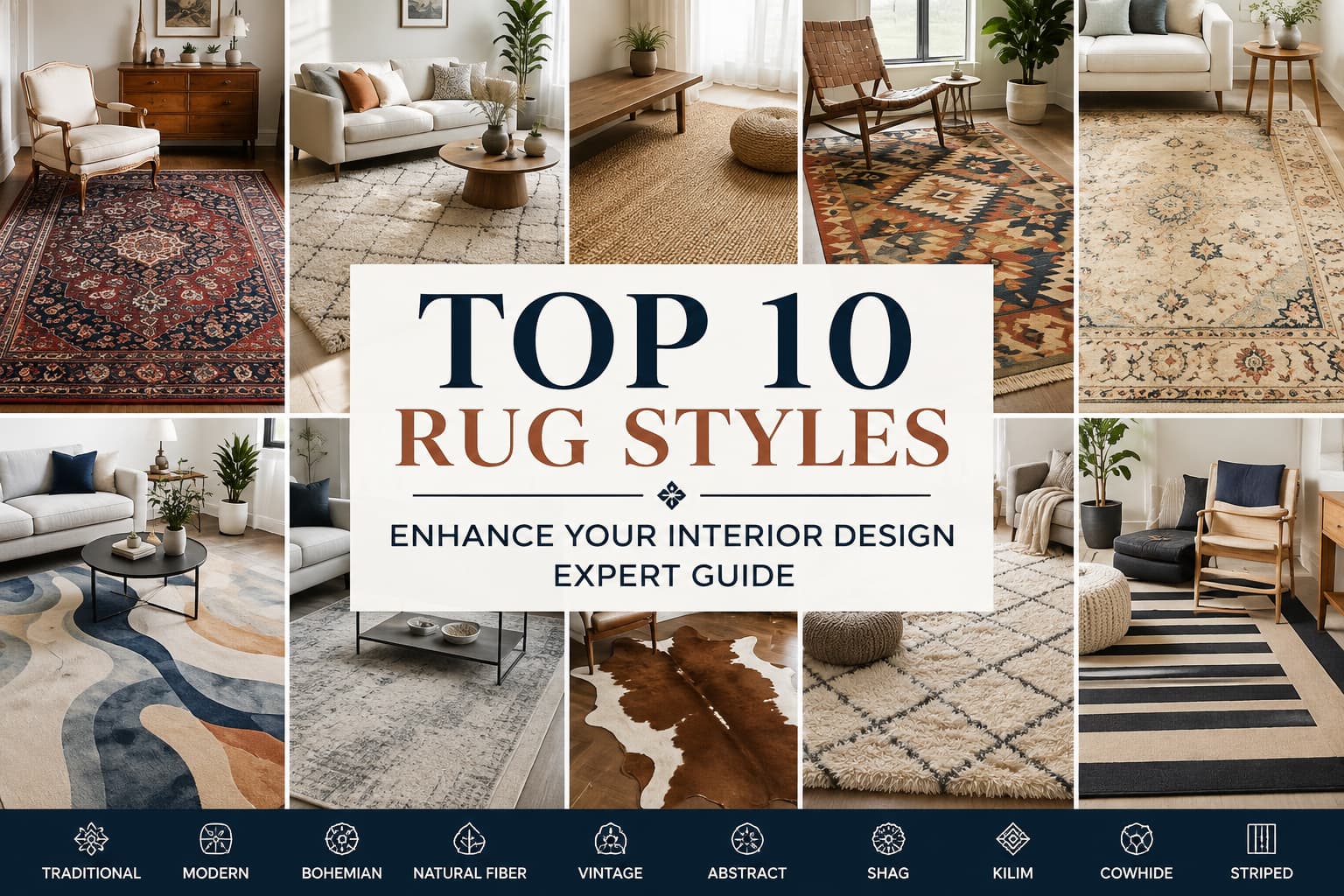 Top-10-Rug -Styles-to-Enhance Your-Interior Design