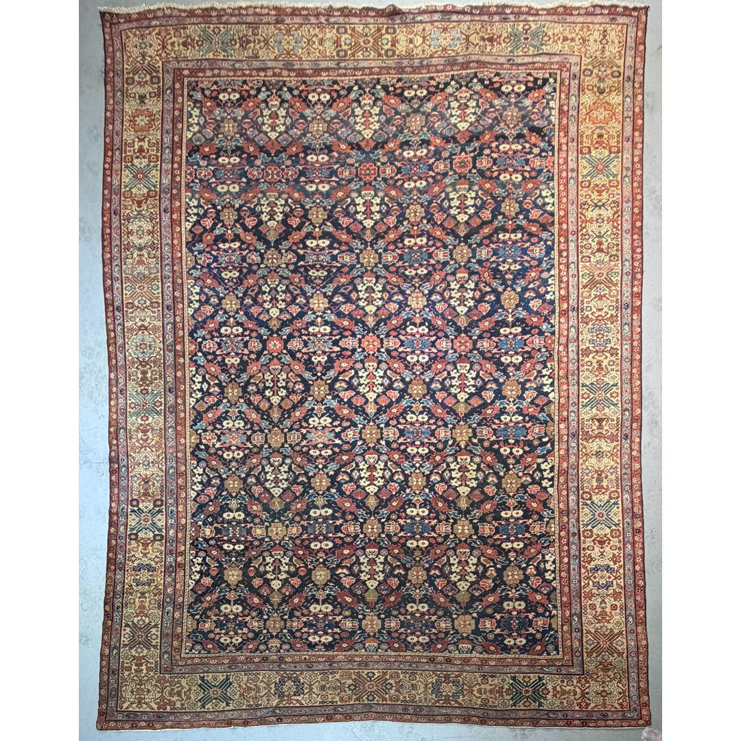 Fabulous Farahan – Antique Persian Wool Carpet - Circa 1880s – 11'7" x 14'8" ft.