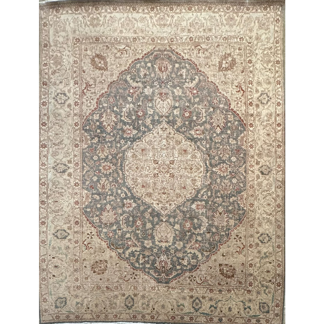 Timeless Tabriz – Antique Persian Khoy Area Rug – 8'10" x 11'5" ft.