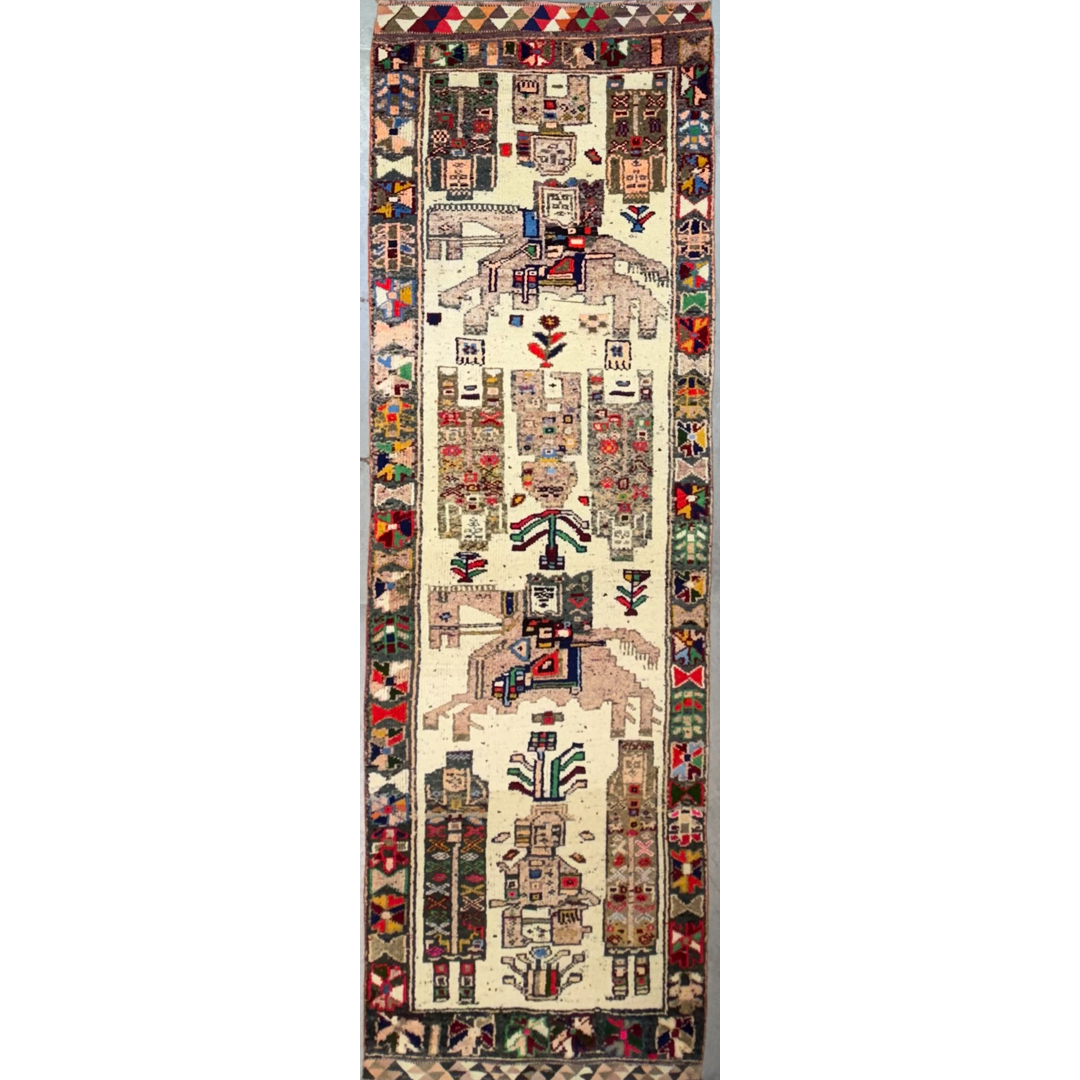 Fantastically Framed - Anatolian Pictorial Runner – 3'7" x 11'10" ft.
