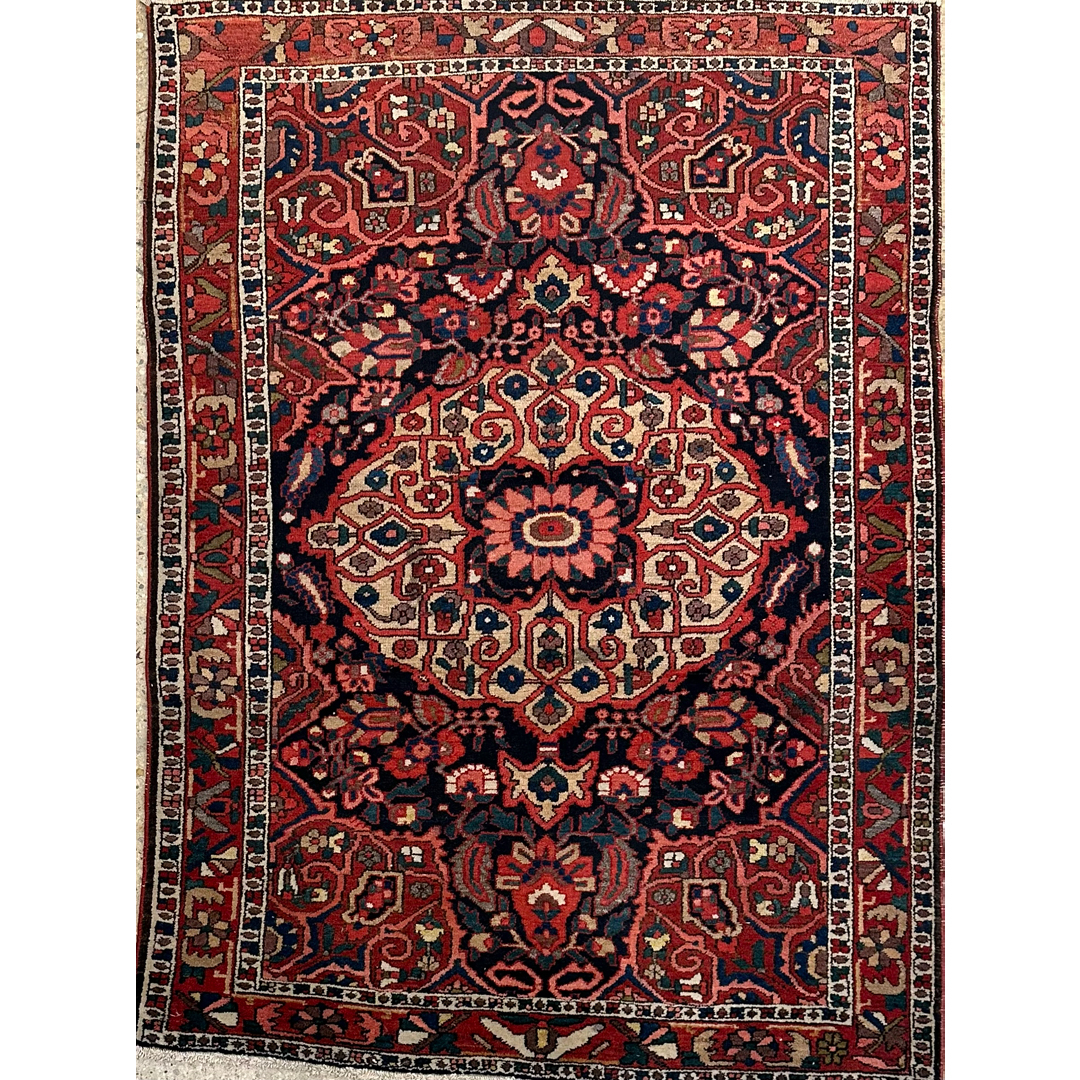 Brilliant Bakhtiari - Persian Bakhtiari Area Rug – 4'8" x 6'5" ft.