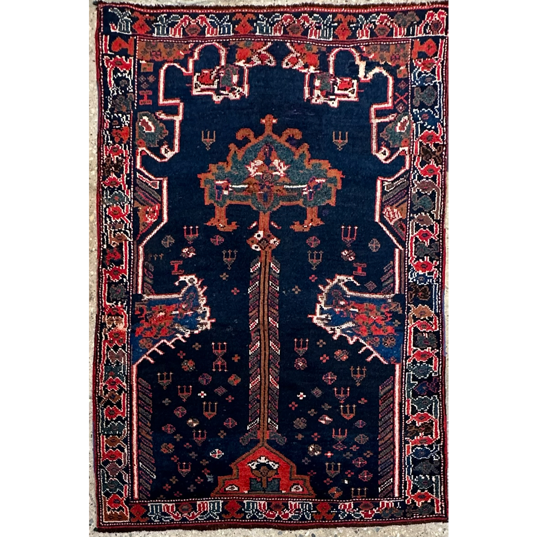 Bold Bakhtiari - Luri Bakhtiari Persian Sampler (Vagireh) Area Rug – 4'0" x 6'0" ft.