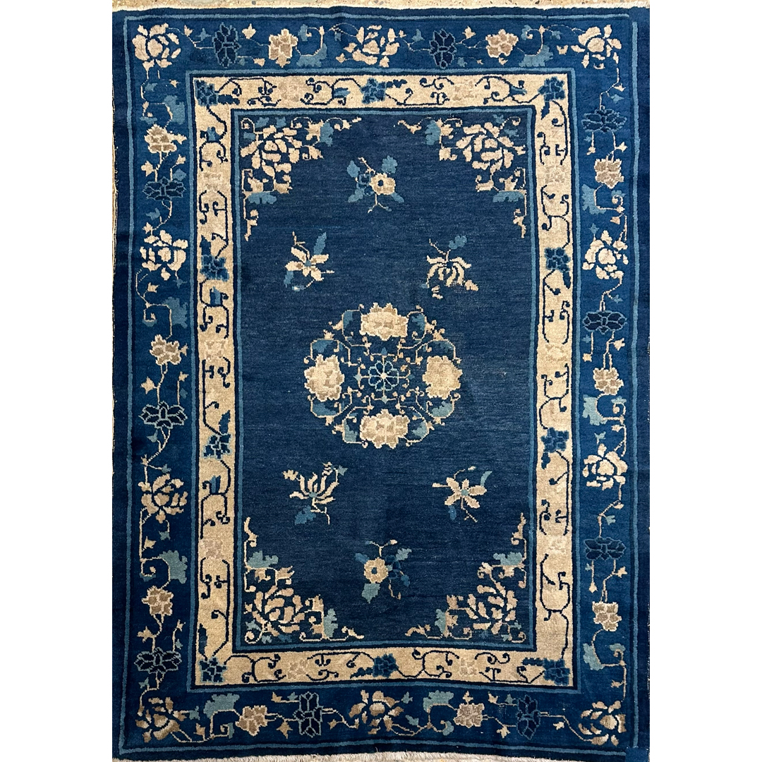 Antique Chinese Peking Area Rug – 4'1" x 5'8" ft.