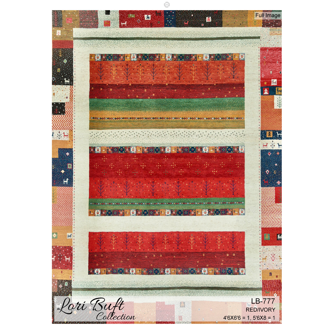 Playful Patterns - Lori Buft Wool Tribal Rug - 3'11" x 6' ft.