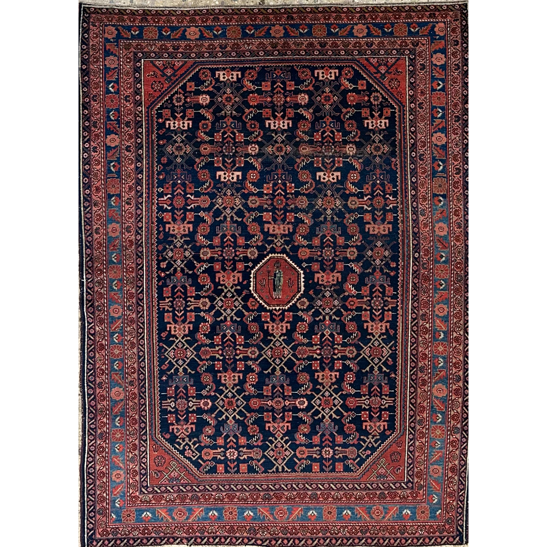 Majestic Malayer - 1920s Antique Persian Rug – 4'9" x 6'5" ft.