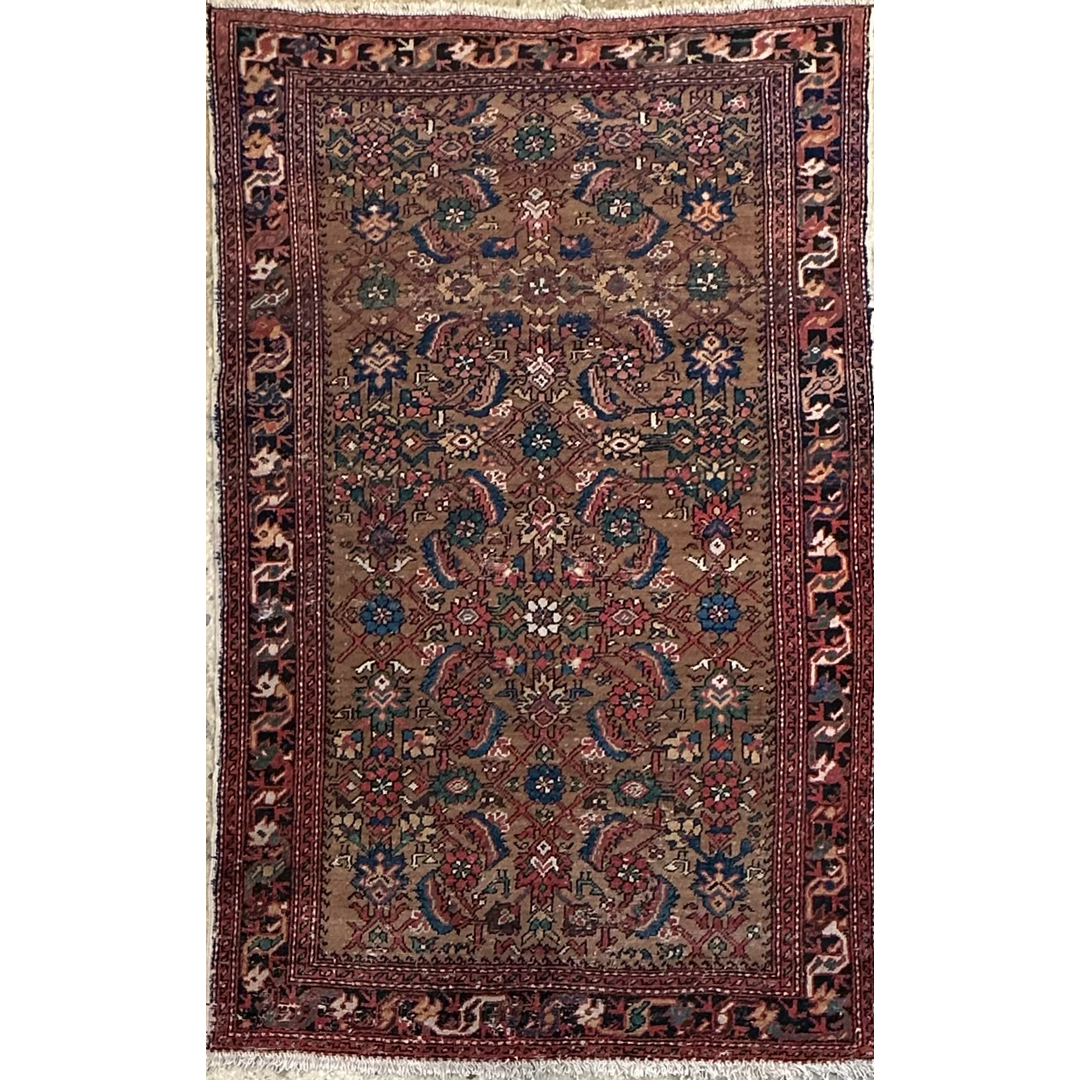 Bold Boteh - Persian Afshar Area Rug – 4'0" x 6'5" ft.