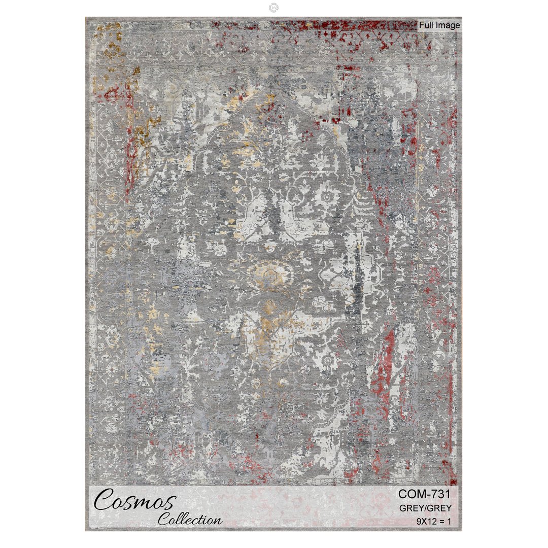 Daring Distressed - Cosmos Collection Contemporary Area Rug – 9'1" x 12'0" ft.