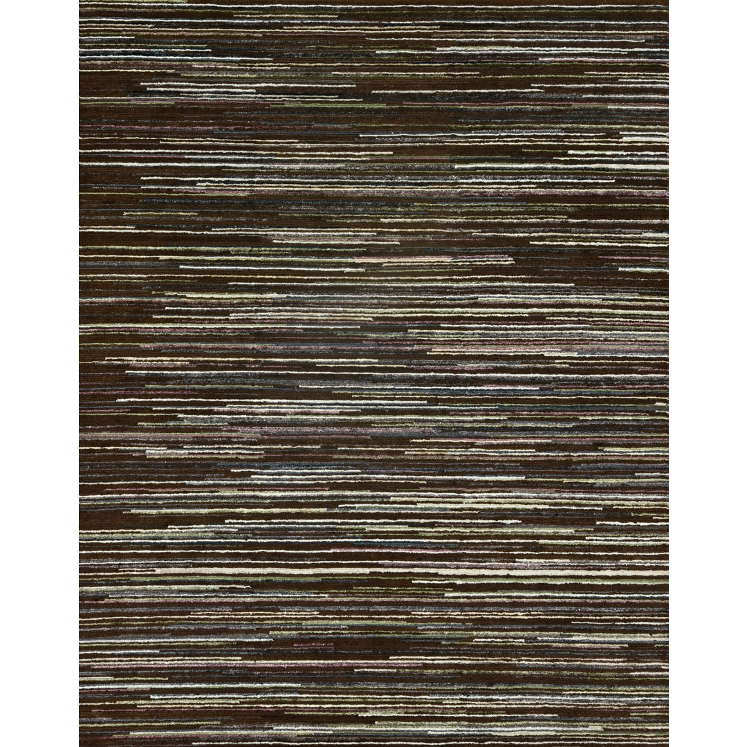 Elegant Espresso - Amber Collection Modern Rug - 8'2" x 10" ft.