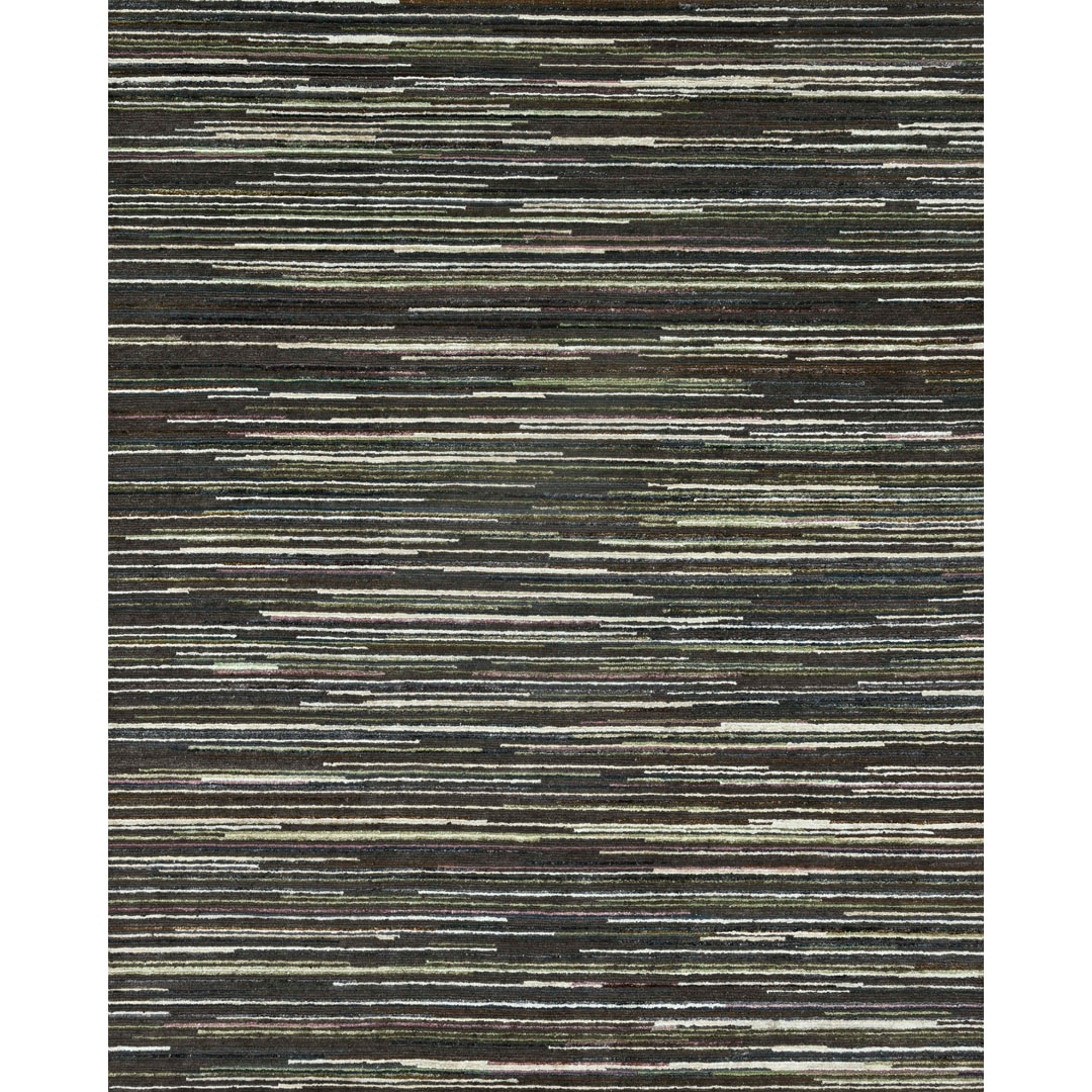Charming Charcoal - Amber Collection Modern Rug - 8' x 9'11" ft.