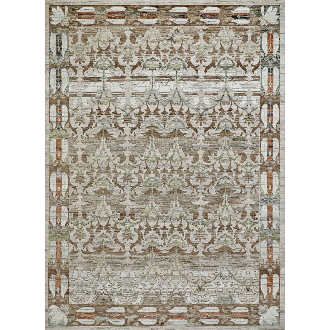 Fabulous Floral - Modern Oushak Area Rug – 8'9" x 11'11" ft.