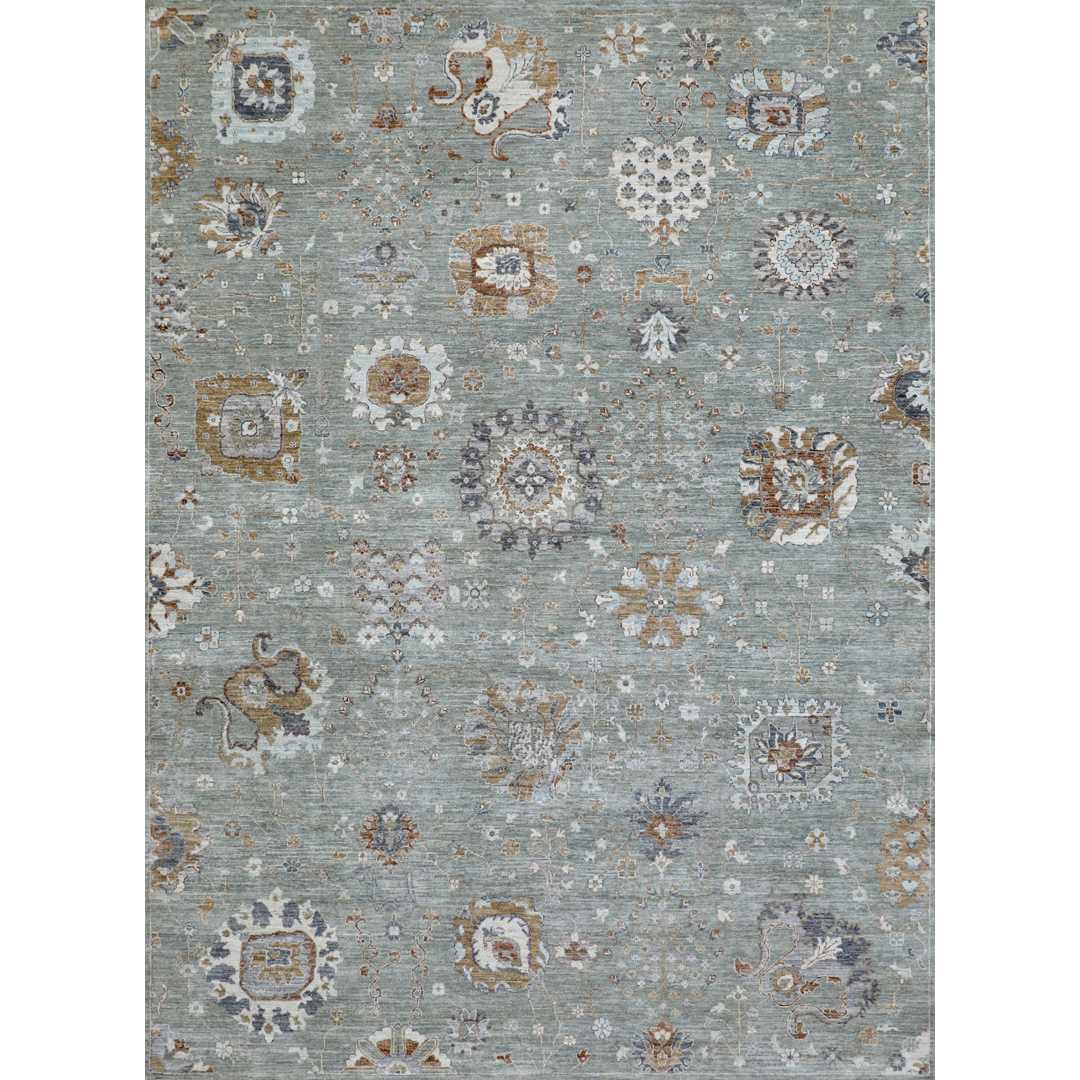 Botanical Blues - Khyber Collection Area Rug – 9'0" x 12'1" ft.