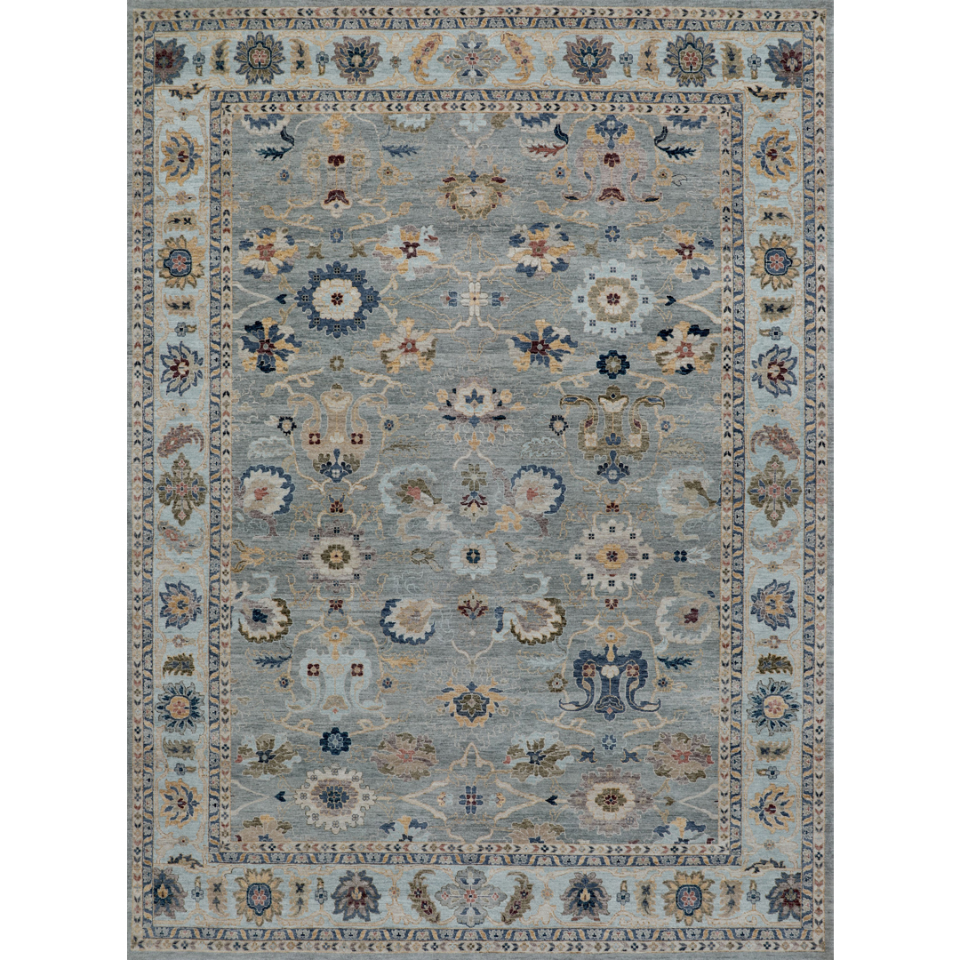 Grand Grid - Modern Afghan Area Rug – 12'0" x 18'4" ft.