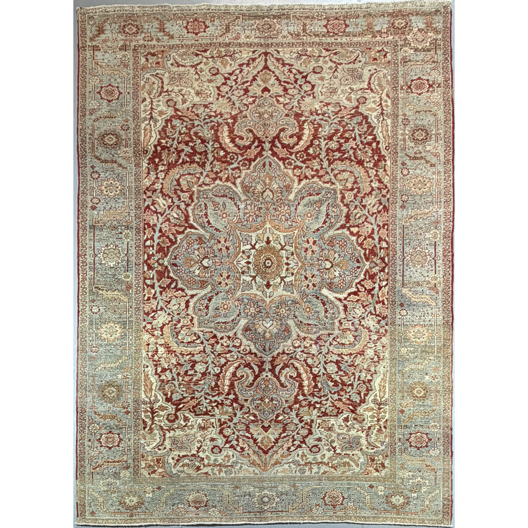 Crimson Character - Antique Heriz Area Rug – 8'0" x 11'2" ft.