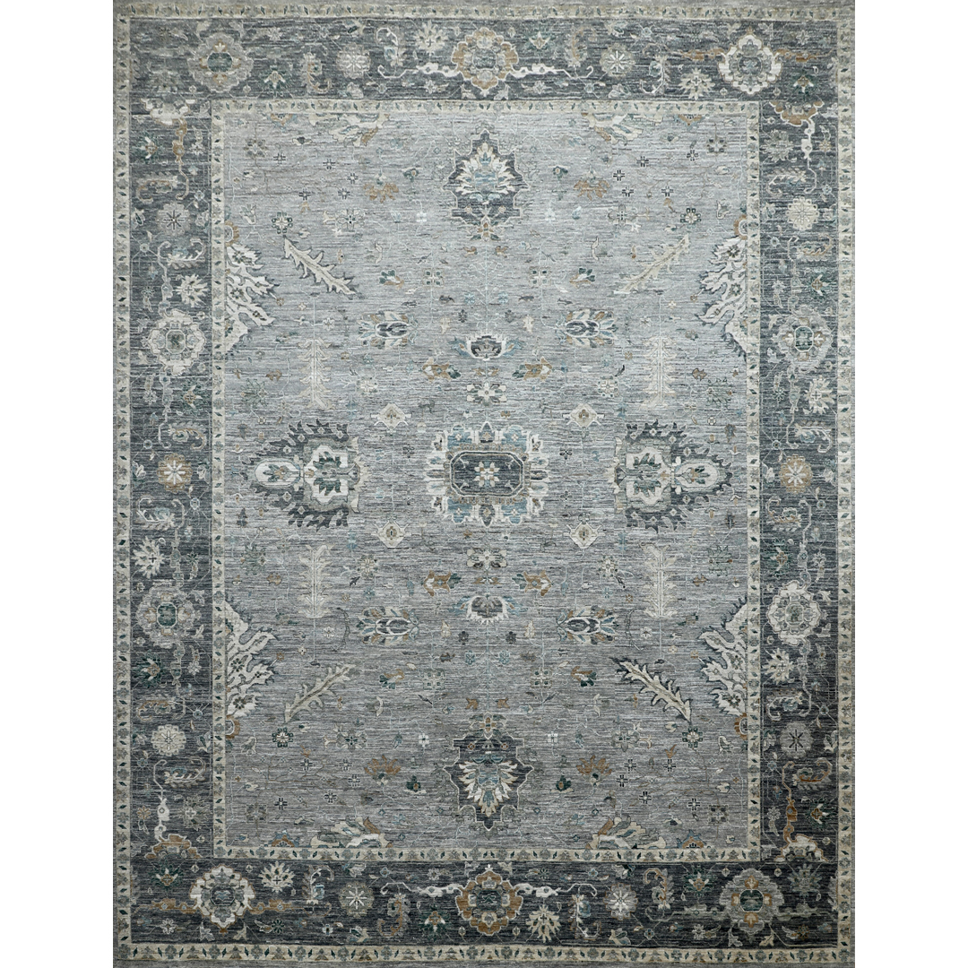 Charming Charcoal - Khyber Collection Area Rug – 4'1" x 6'2" ft.
