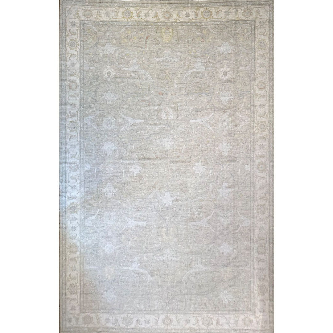Timeless Transitional - Afghan Oushak Design Rug – 13'4" x 19'5" ft.