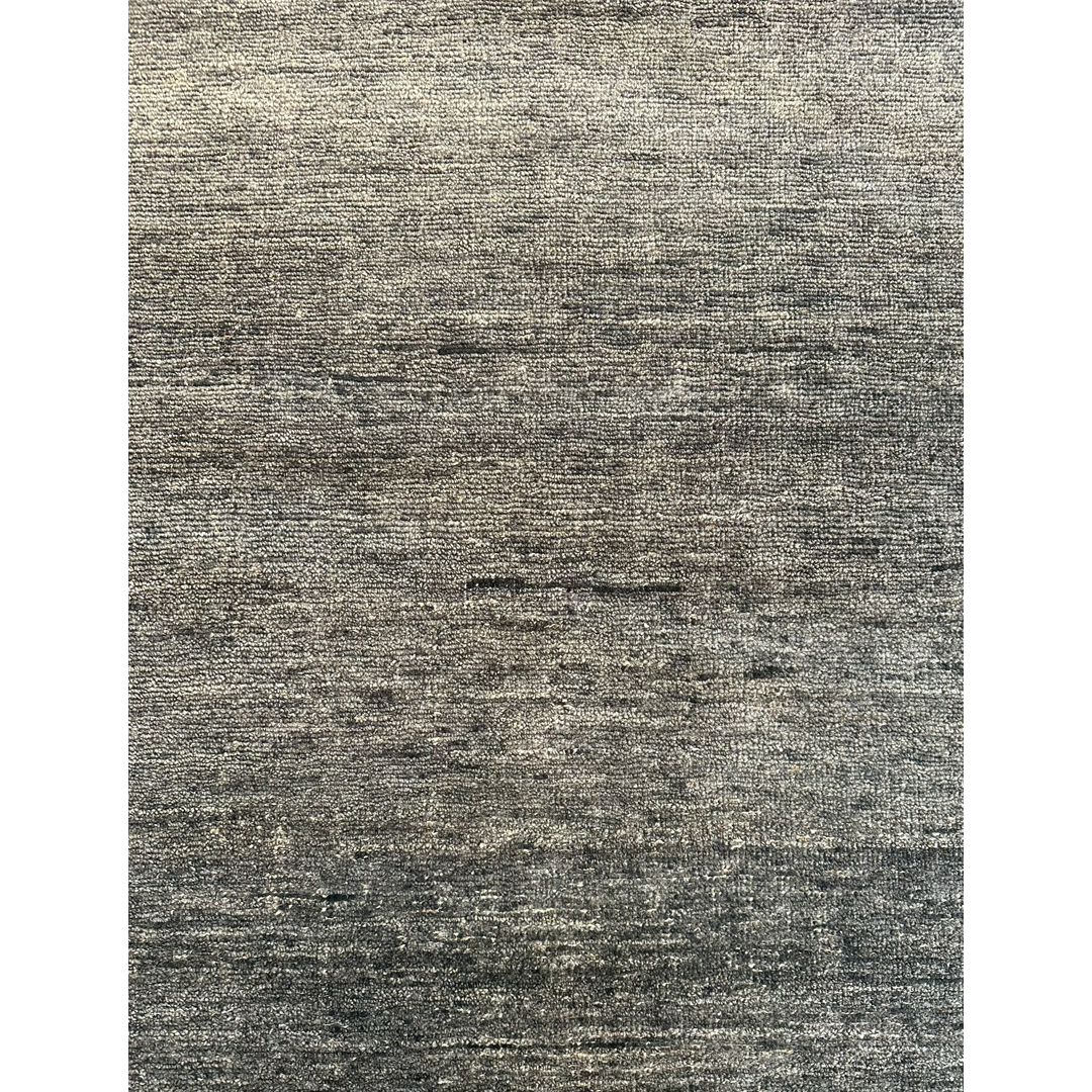Modern Minimalism – Solid Textural Wool Area Rug – 9'11" x 13'11" ft.