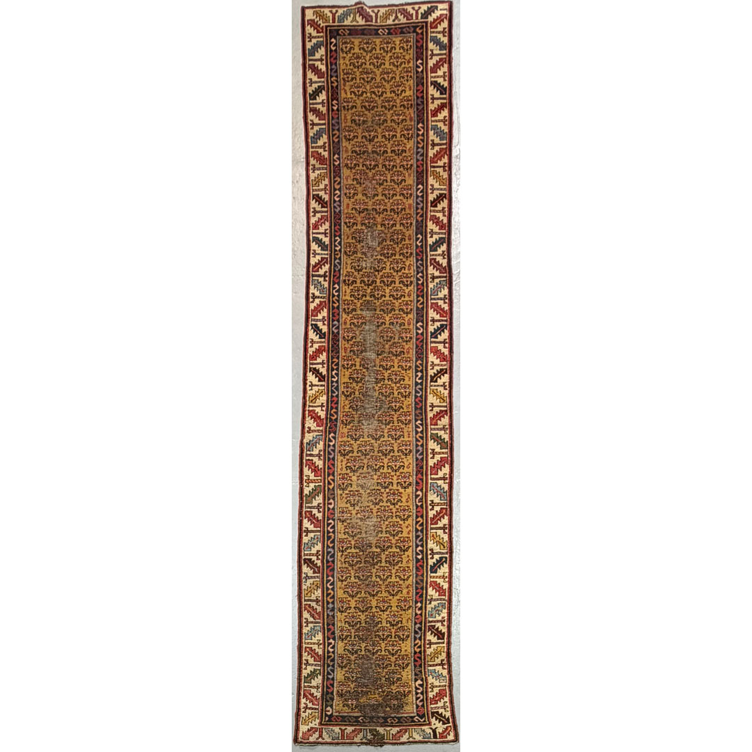 Perfect Paisley – Antique Persian Kurdish Runner – 2’8″ x 13’8″ ft.
