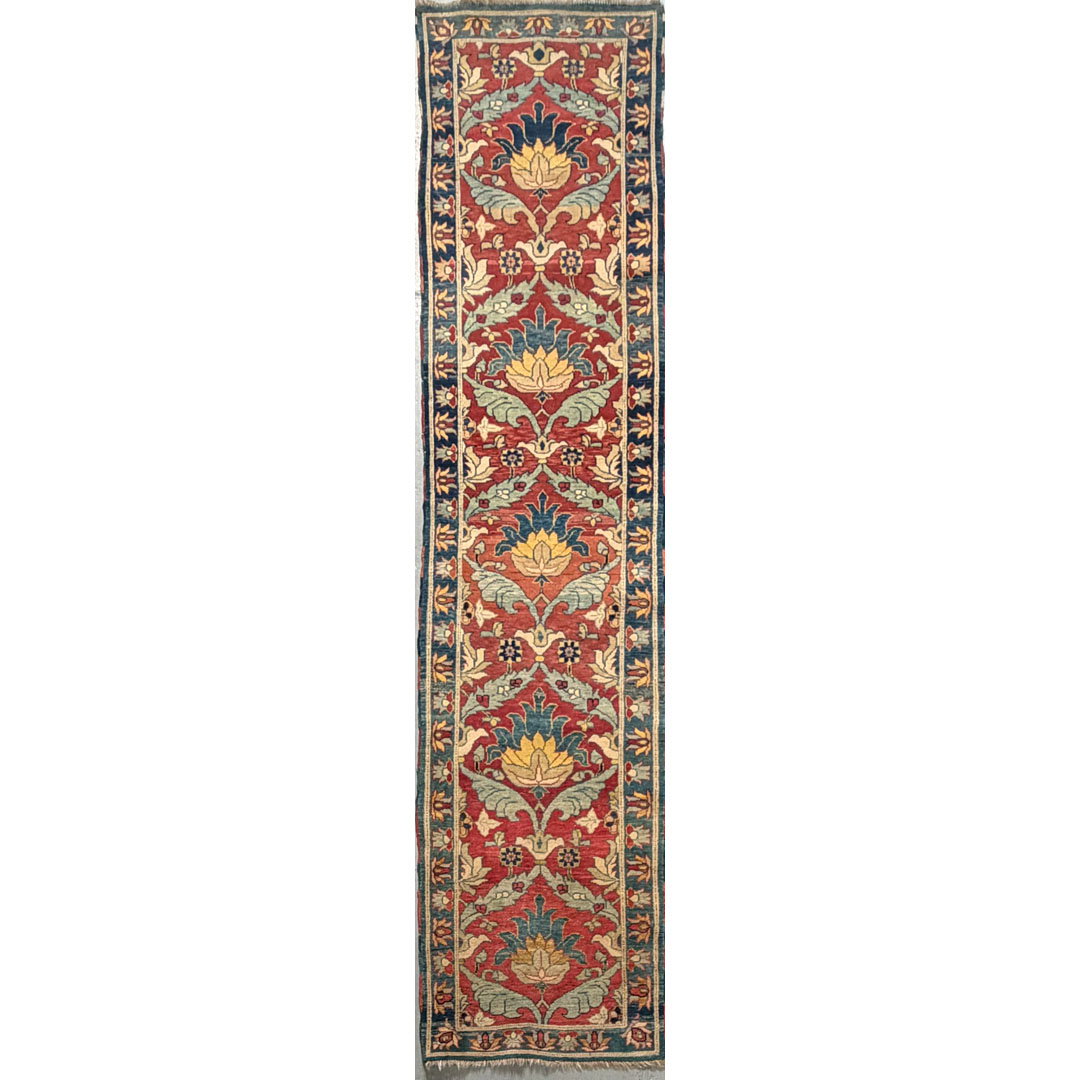 Alluring Agra – Vintage Indian Samad Wool Runner – 2'7" x 11'2" ft.