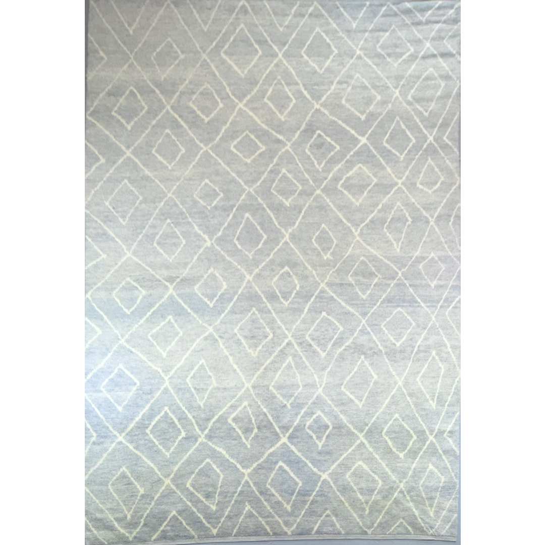 Lobed Lattice - Modern Moroccan-Style Area Rug – 9'2" x 13'1" ft.