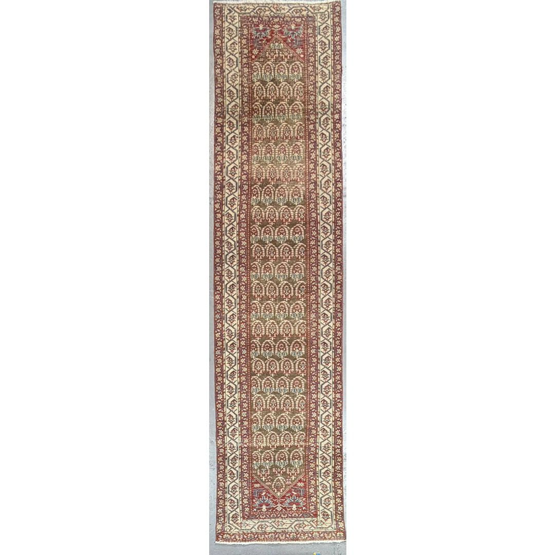 Majestic Malayer – Antique Persian Wool Runner – 3'0" x 12'2" ft.