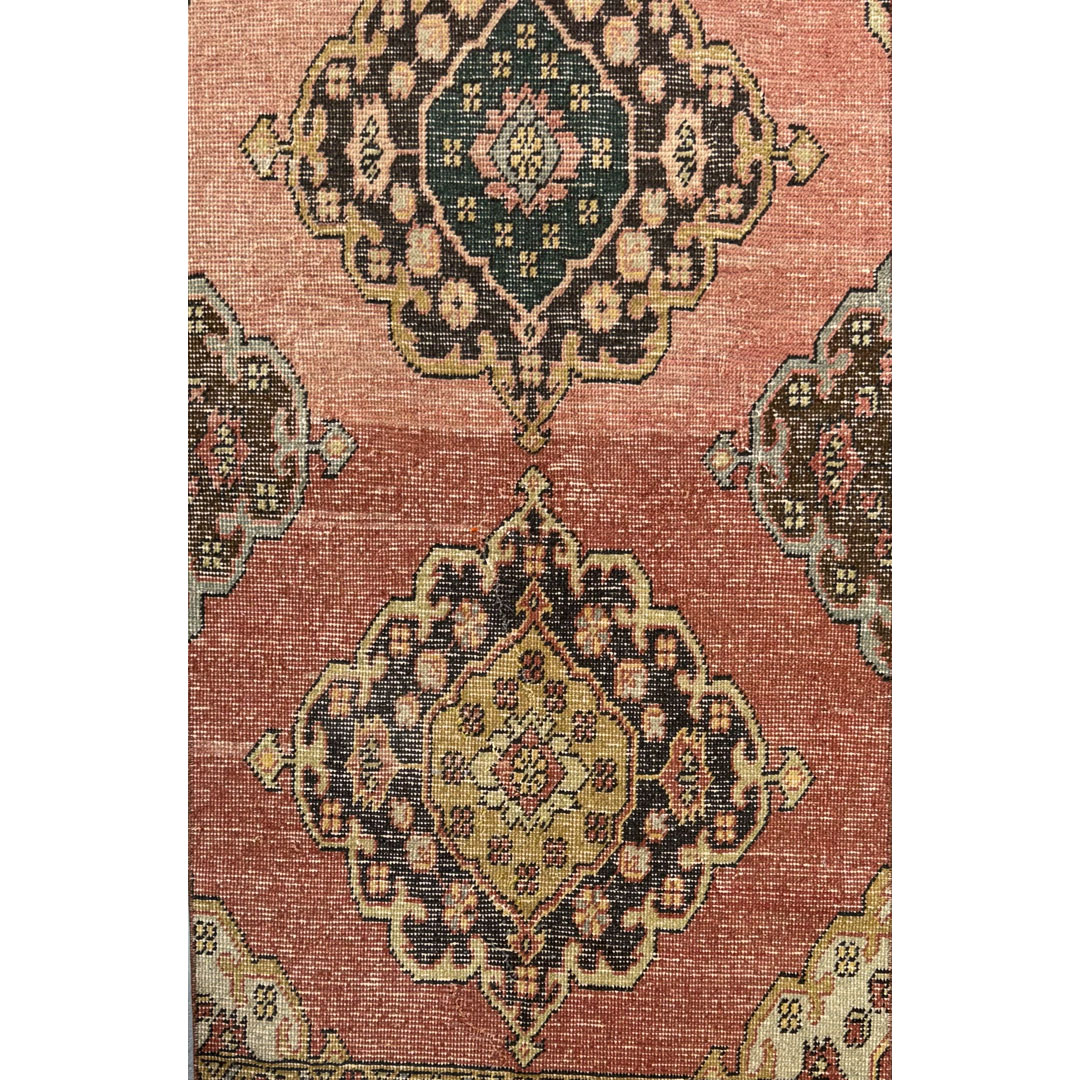 Terracotta Turkish – Vintage Oushak Runner – 2'6" x 12' ft.