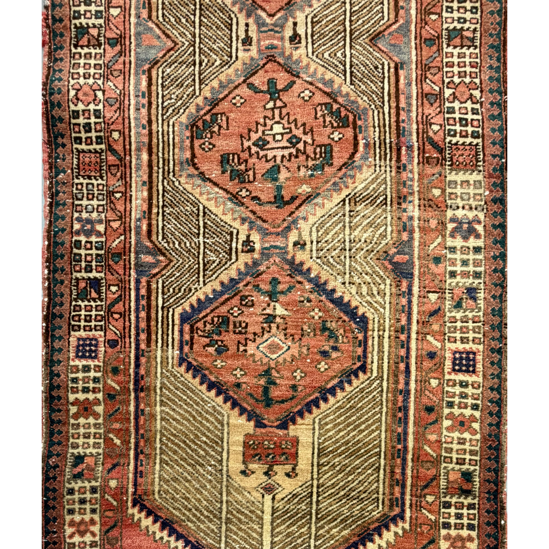 Captivating Camel – Traditional Persian Serab Wool Runner – 3'0" x 10'10" ft.