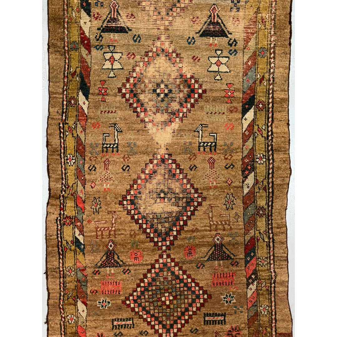 Classic Camel – Antique North-West Persian Runner – 3'1" x 9'6" ft.