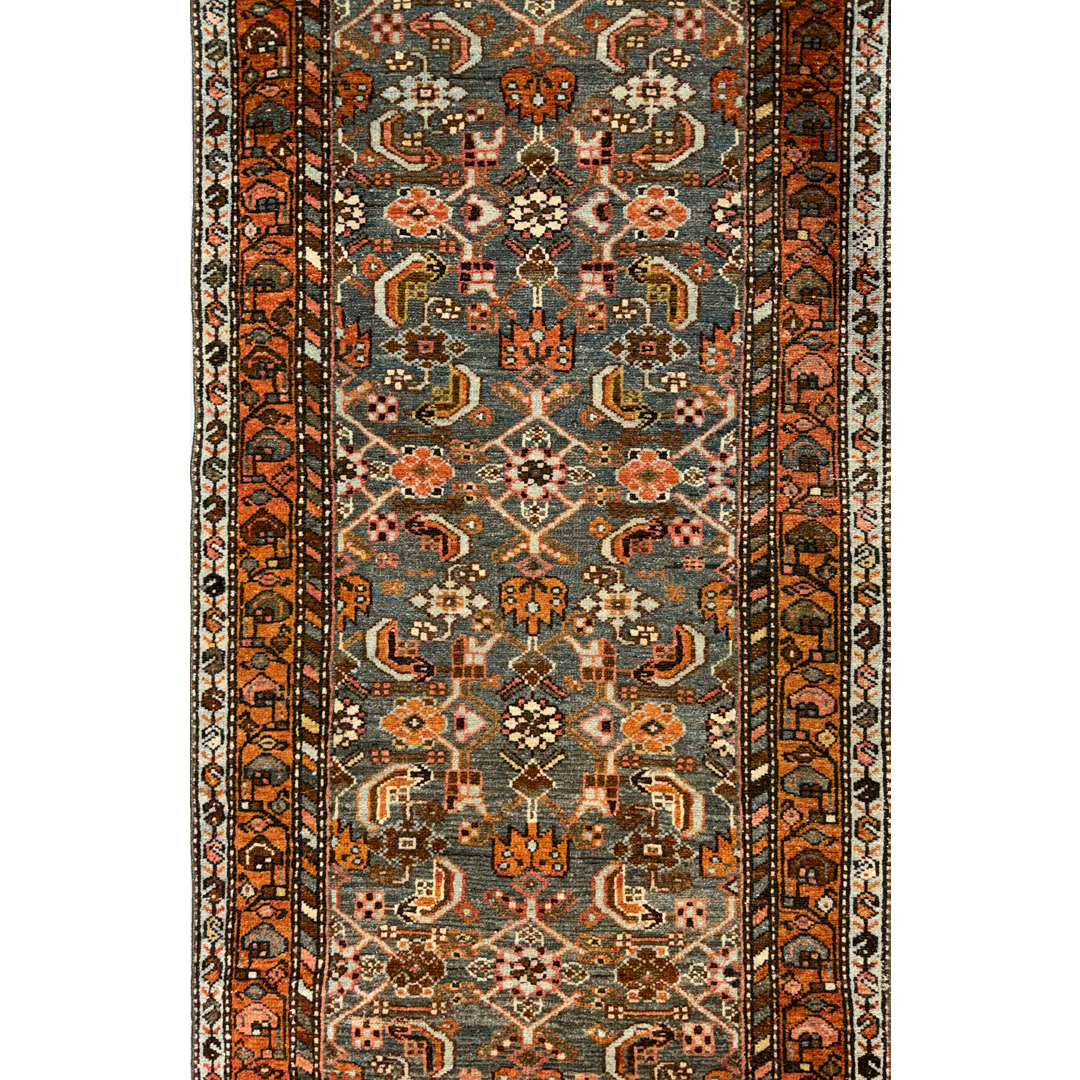 Heritage Hamadan – Antique Persian Wool Runner Circa 1920s – 2'10" x 13'3" ft.
